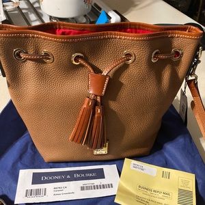 Dooney and Bourke Pebble grain Aimee drawstring
